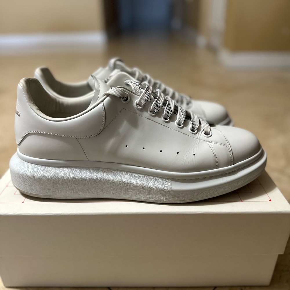 Alexander McQueen white mens sneakers SIZE 12